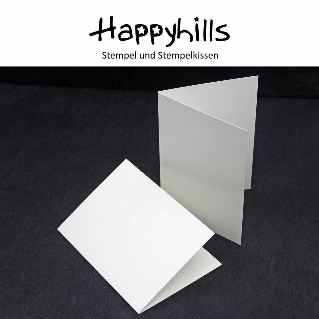 Klappkarte A6 naturweiss Hochformat oder Querformat