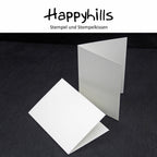 Klappkarte A6 naturweiss Hochformat oder Querformat
