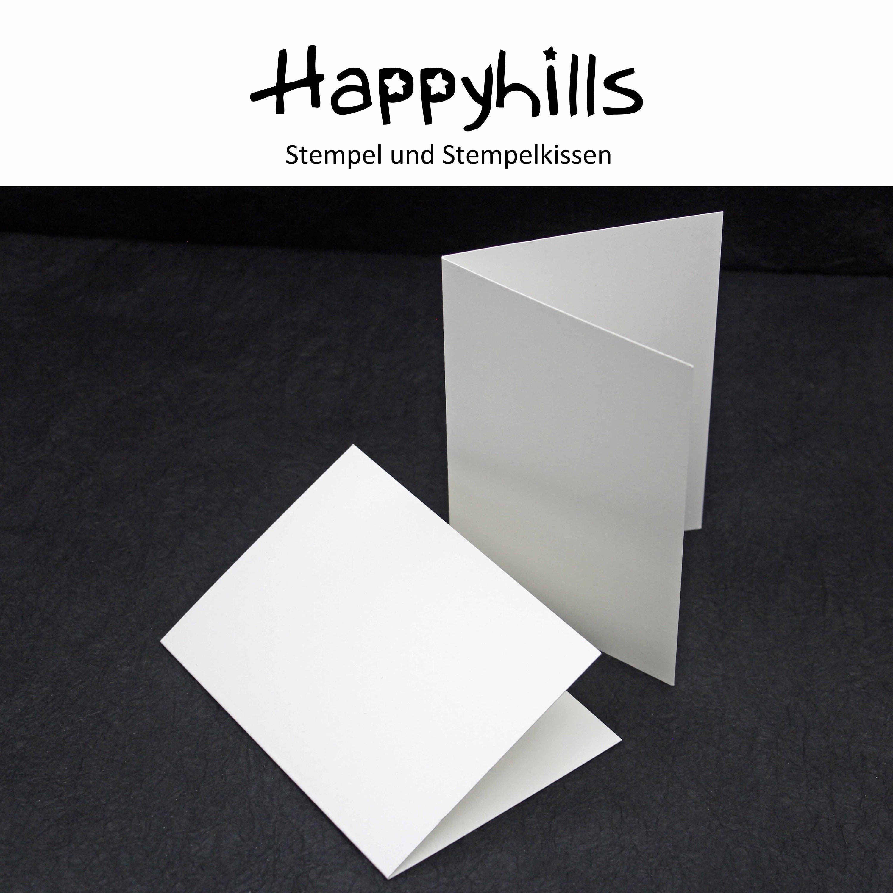Klappkarte A6 naturweiss Hochformat oder Querformat