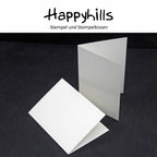 Klappkarte A6 naturweiss Hochformat oder Querformat