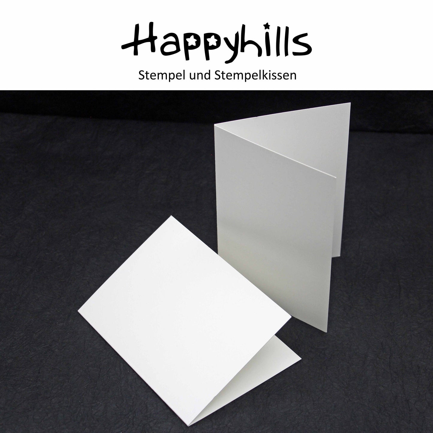 Klappkarte A6 naturweiss Hochformat oder Querformat