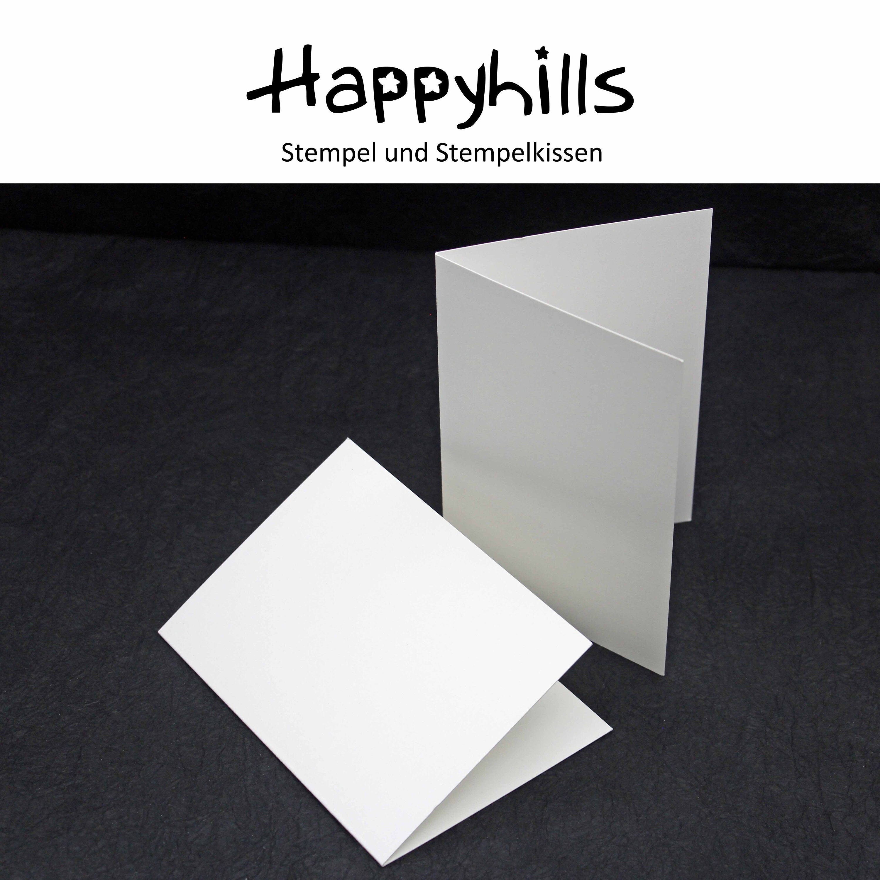 Klappkarte A6 naturweiss Hochformat oder Querformat