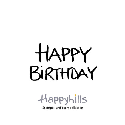 Stempel Happy Birthday