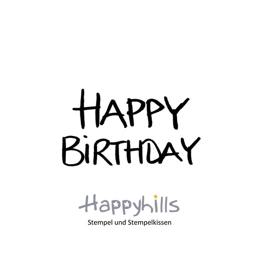 Stempel Happy Birthday