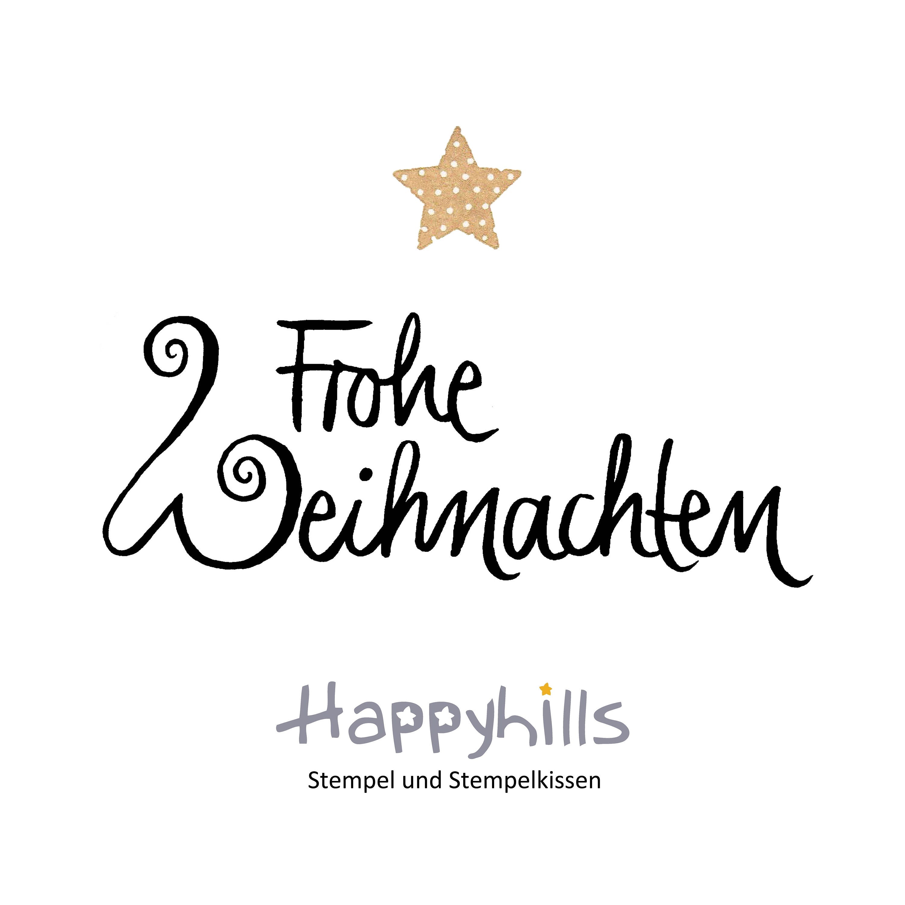 Stempel Frohe Weihnachten Schnörkel