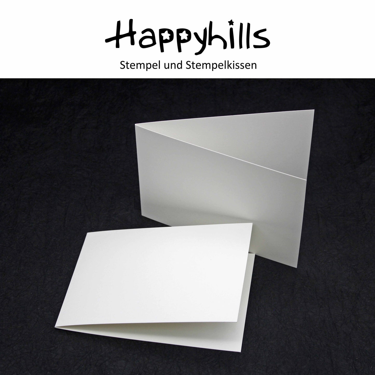 Klappkarte A6 naturweiss Hochformat oder Querformat