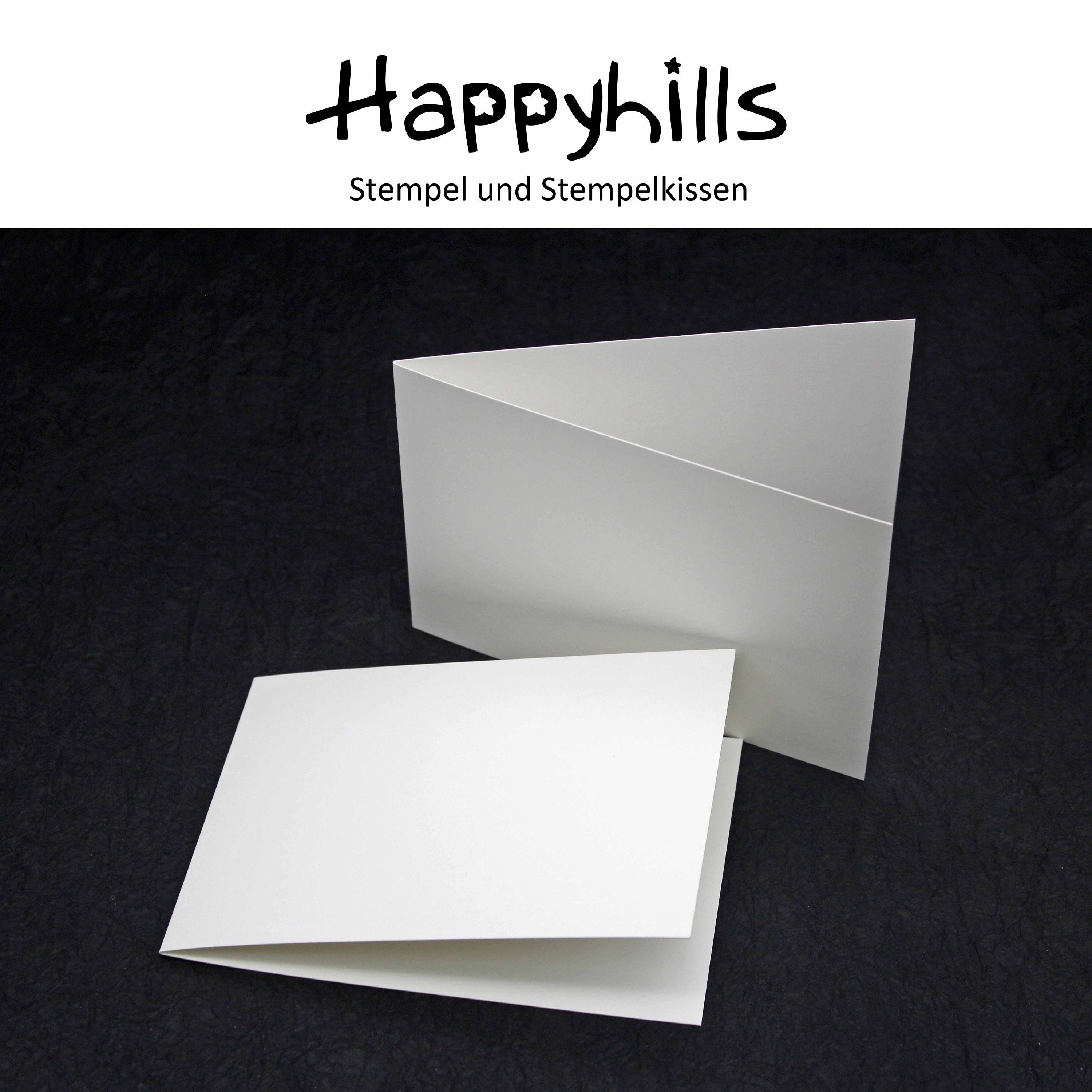 Klappkarte A6 naturweiss Hochformat oder Querformat
