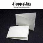 Klappkarte A6 naturweiss Hochformat oder Querformat