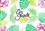 Stempel Monstera