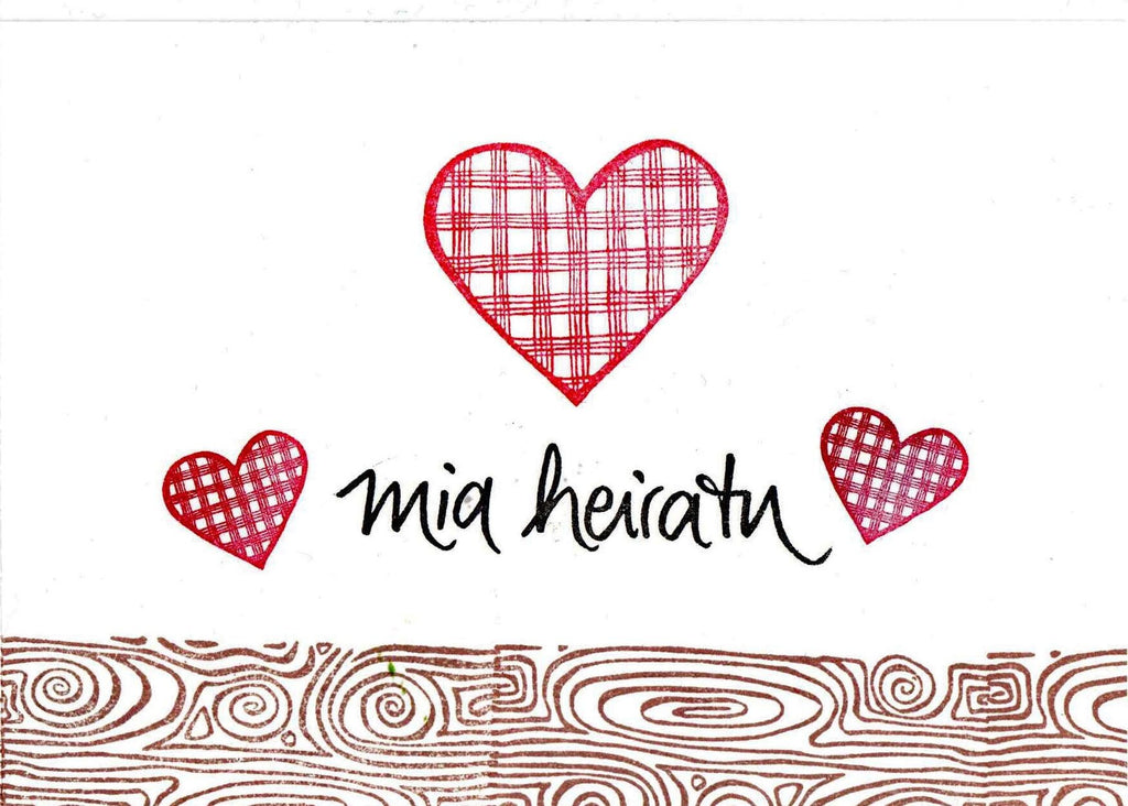 Stempel Holzmaserung