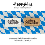 Stempel Scheene Weihnachtn