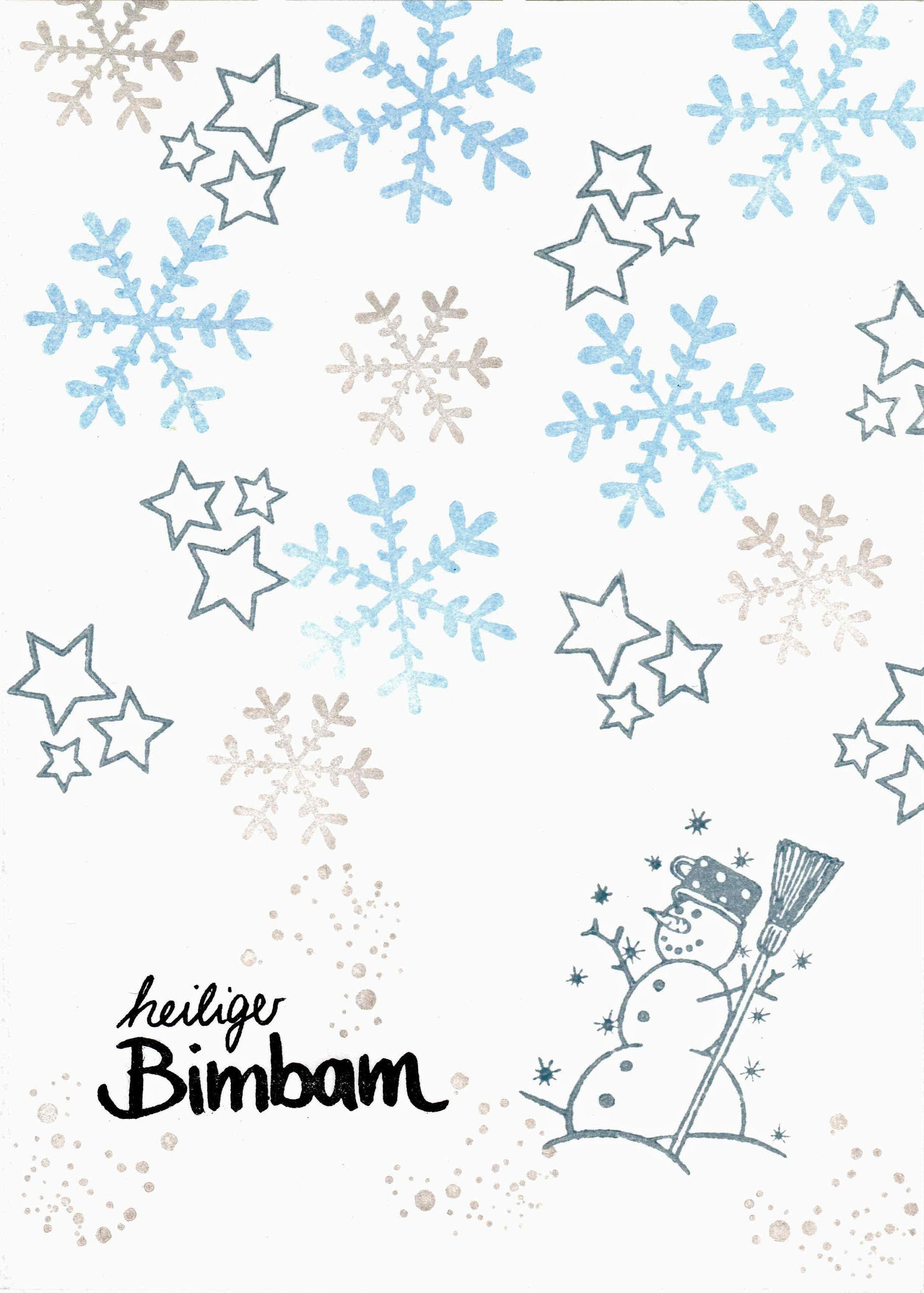 Stempel Schneemann