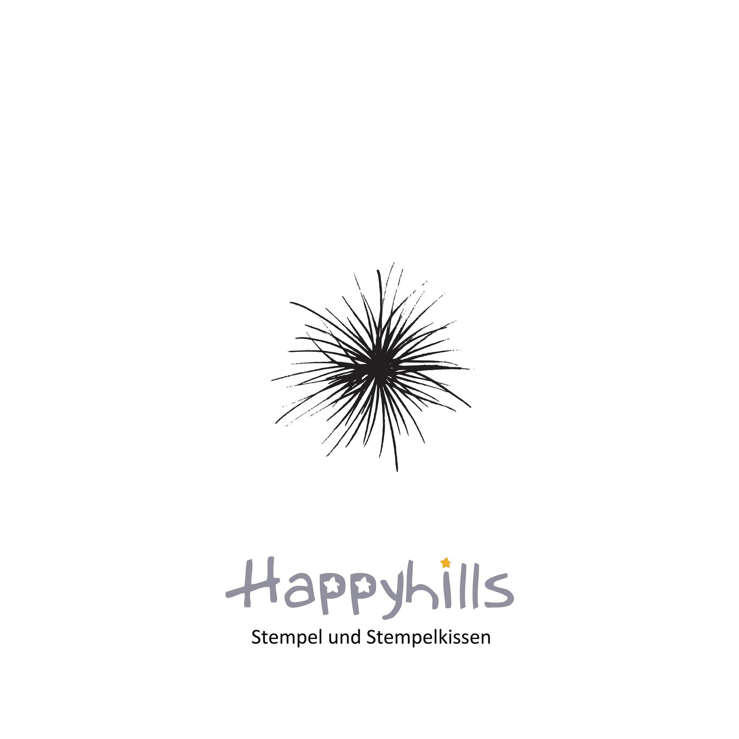 Stempel Feuerwerk und Gras