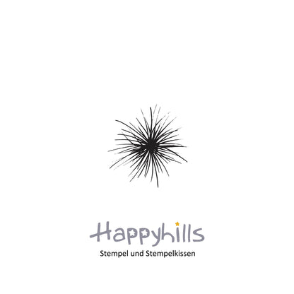 Stempel Feuerwerk und Gras