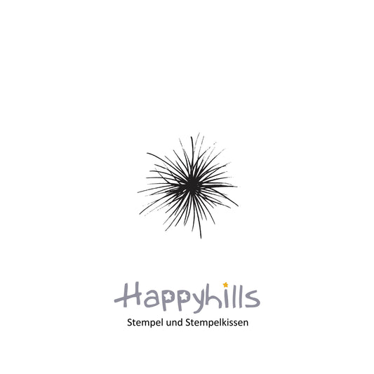 Stempel Feuerwerk und Gras