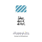 Stempel Schee, dass d´do bist