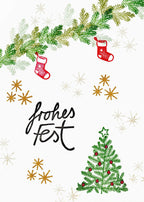 Stempel Tannenbaum mit Kugeln
