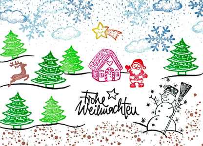 Stempel Frohe Weihnachten