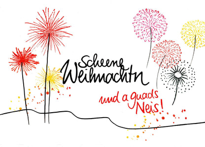 Stempel Pusteblume Feuerwerk