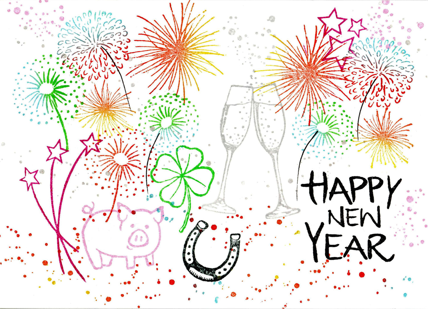 Stempel Happy New Year