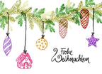Stempel Frohe Weihnachten Schnörkel