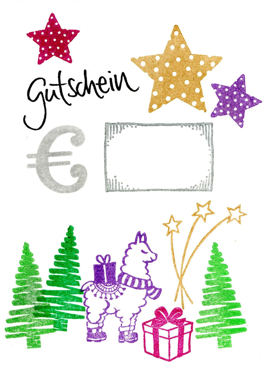Stempel Gutschein