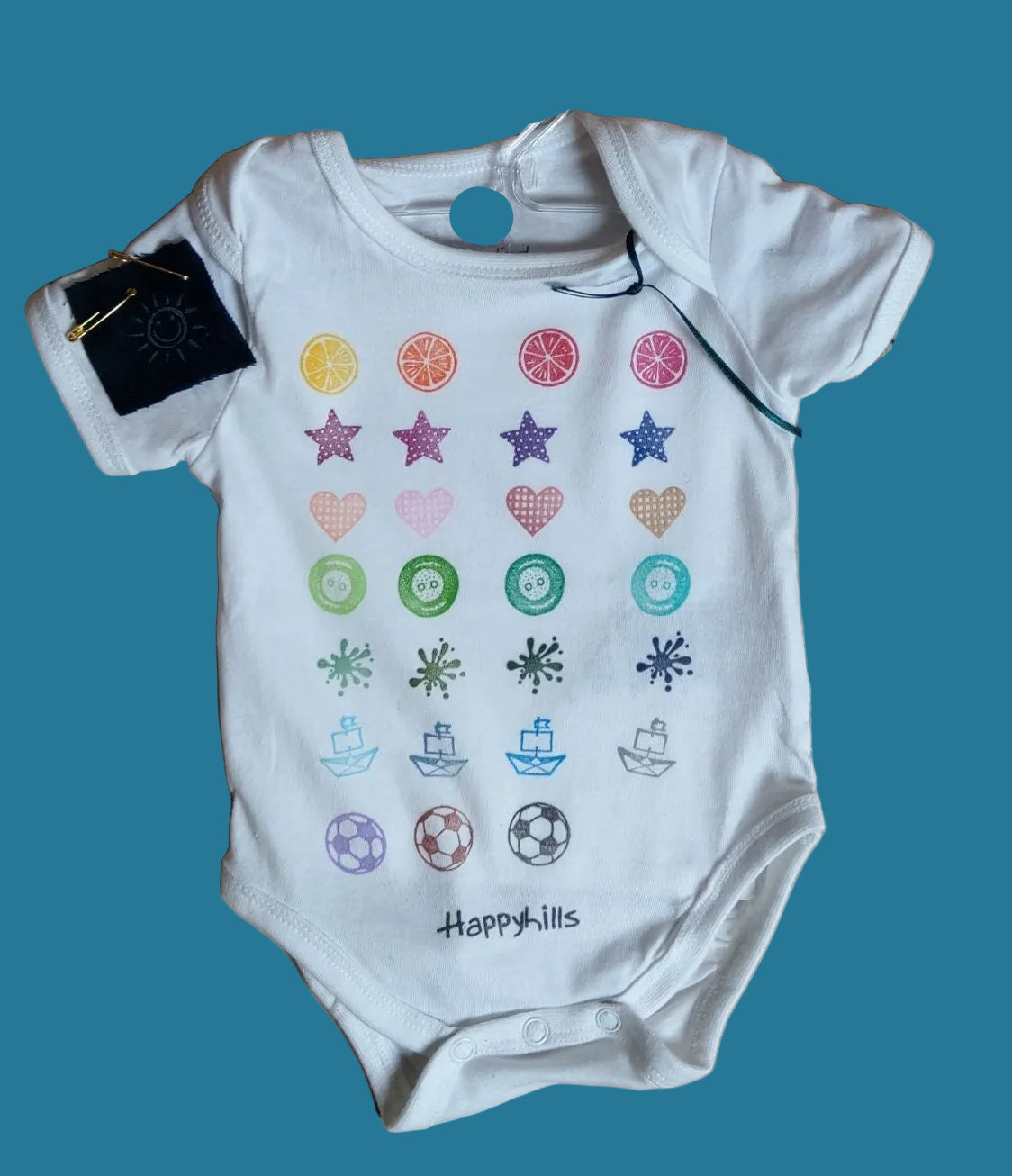 Babybody mit VersaCraft Stempelmuster