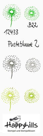Stempel Pusteblume Feuerwerk
