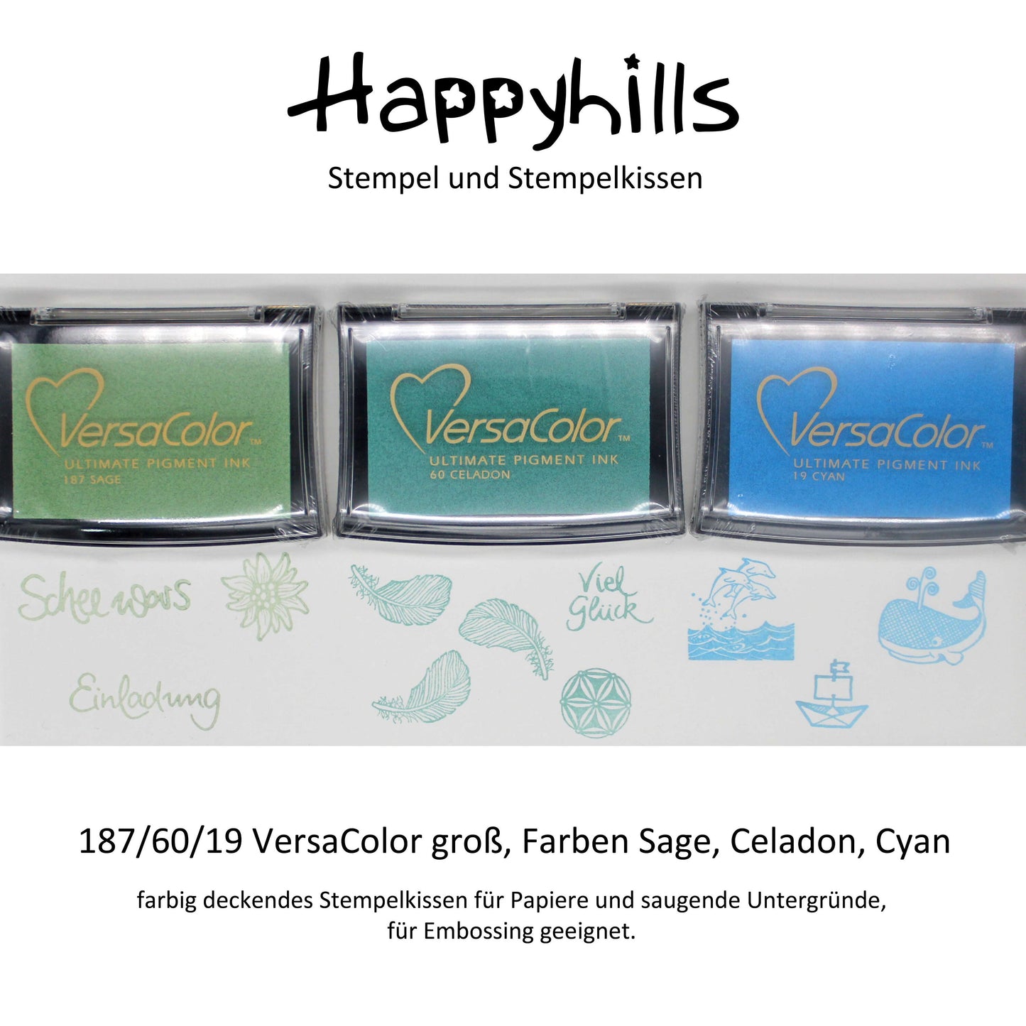 VersaColor Stempelkissen groß mit großer Farbauswahl