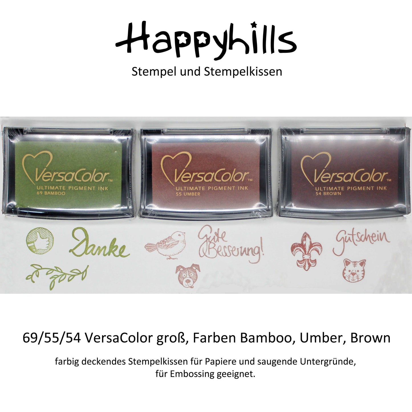 VersaColor Stempelkissen groß mit großer Farbauswahl