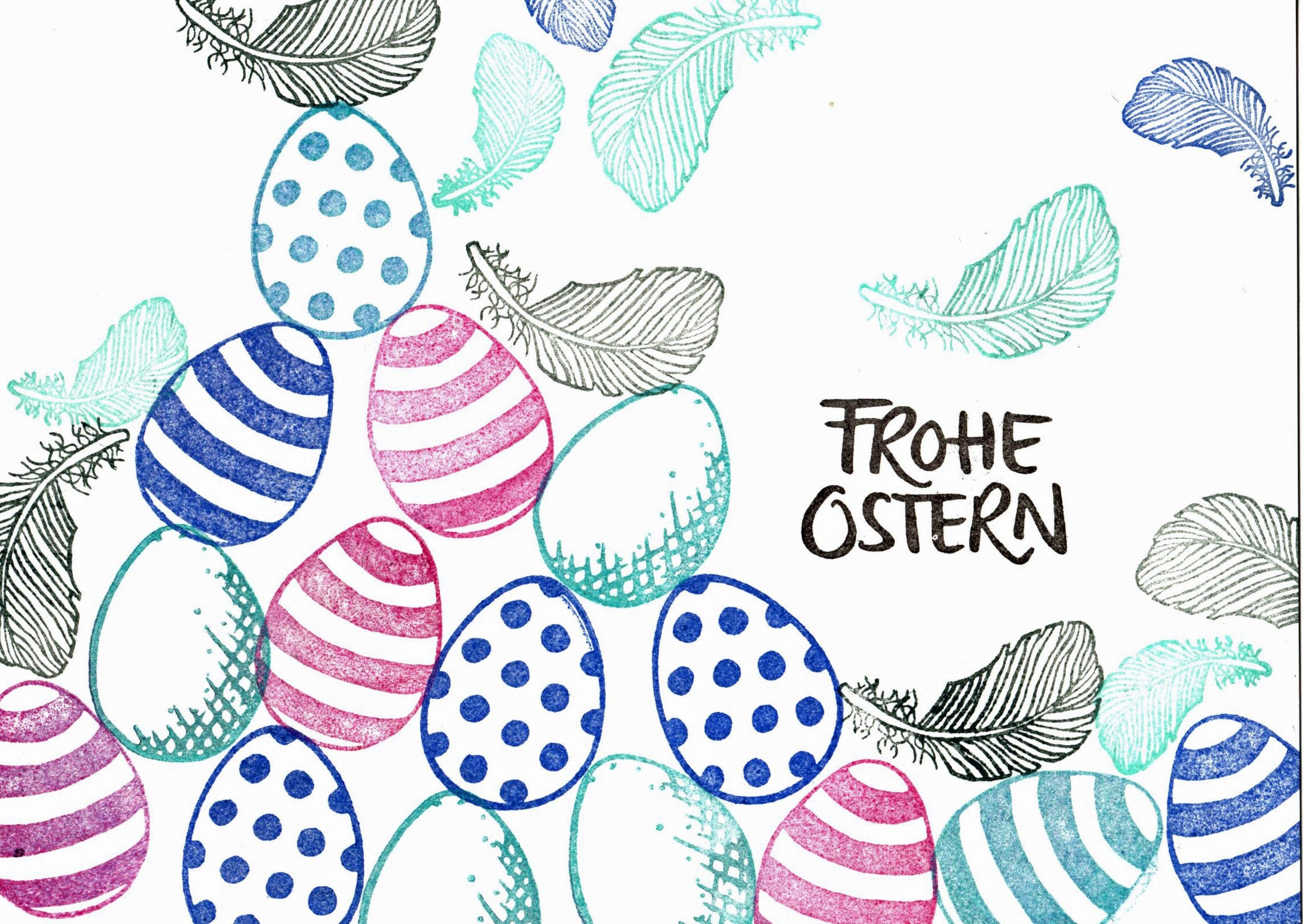 Stempel Ostereier / Luftballons Auswahl oder Set