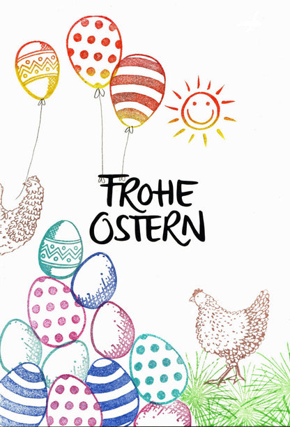 Stempel Ostereier / Luftballons Auswahl oder Set