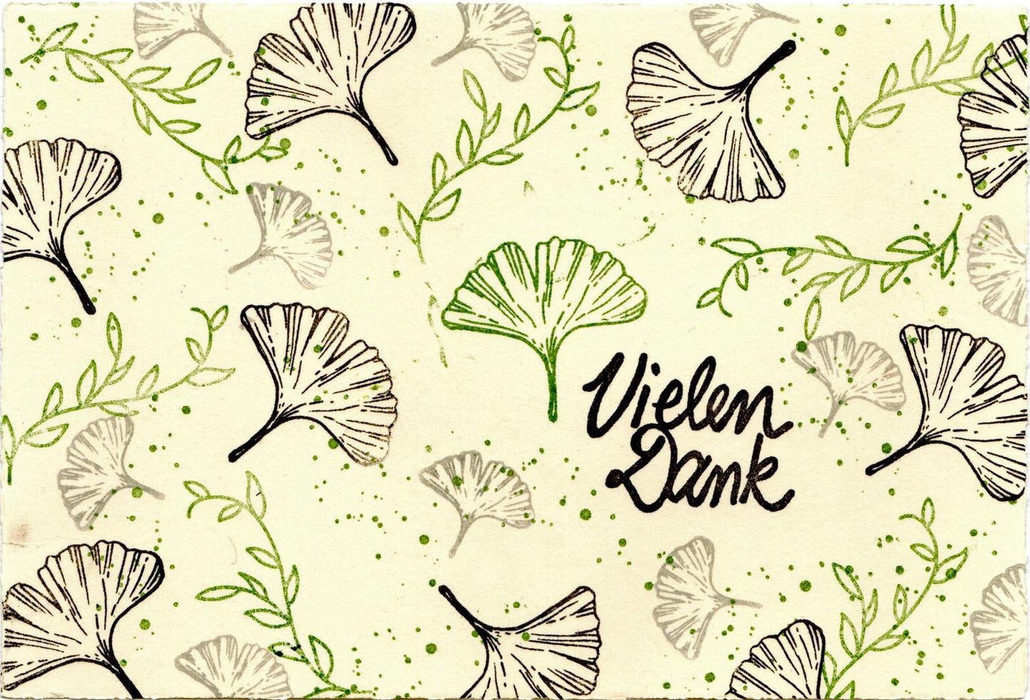 Stempel Ranke Blätter