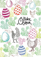 Stempel Frohe Ostern mit Küken