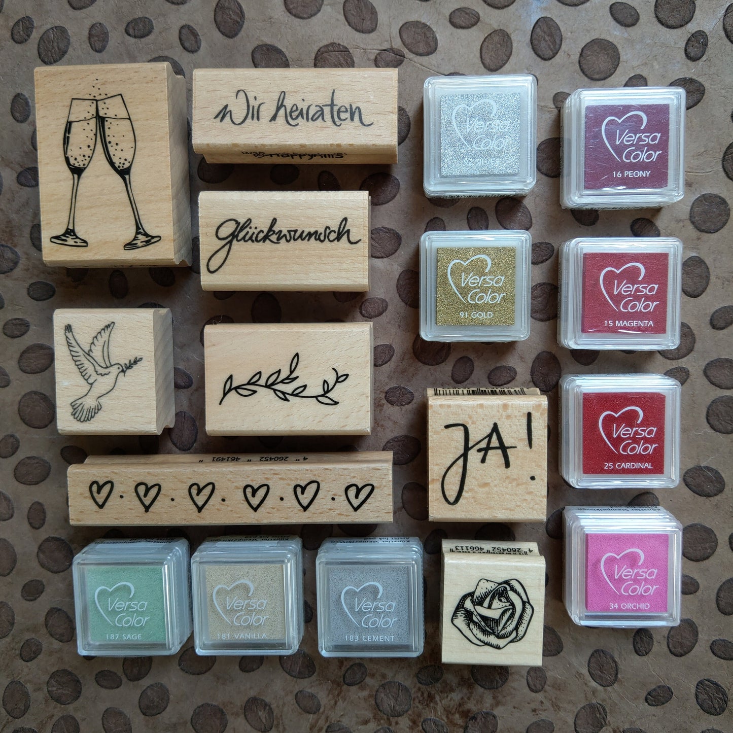 Stempel Rose / Salat