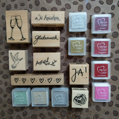 Stempel Rose / Salat