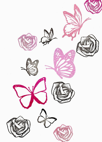 Stempel Rose / Salat