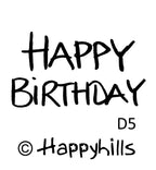 Stempel Happy Birthday