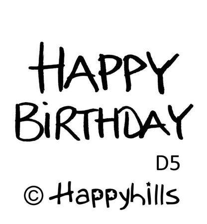Stempel Happy Birthday