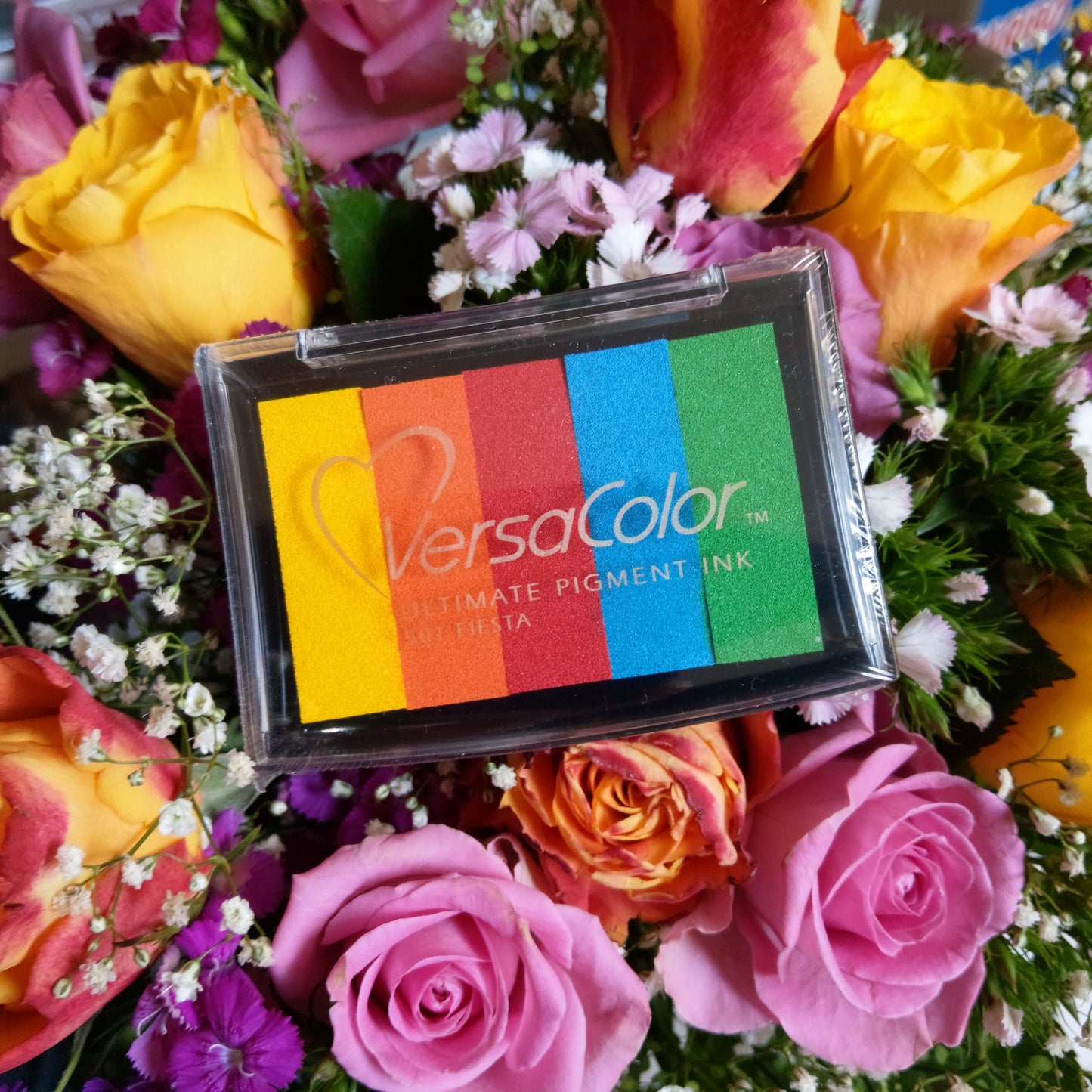 VersaColor Stempelkissen groß Fiesta Regenbogen