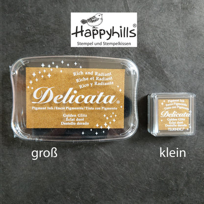 Delicata Stempelkissen Golden Glitz Metallic Effekt
