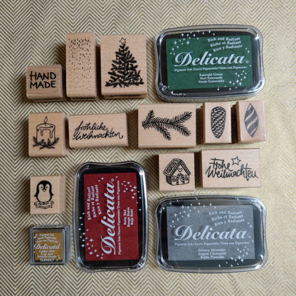 Stempel Tannenbaum mit Kugeln