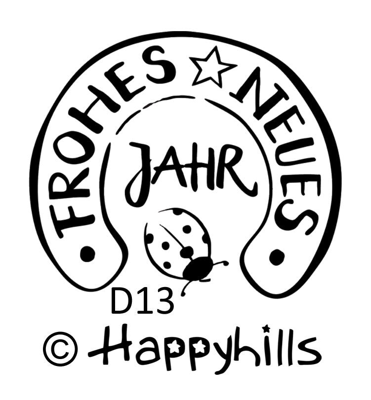 Stempel Briefmarke Frohes Fest
