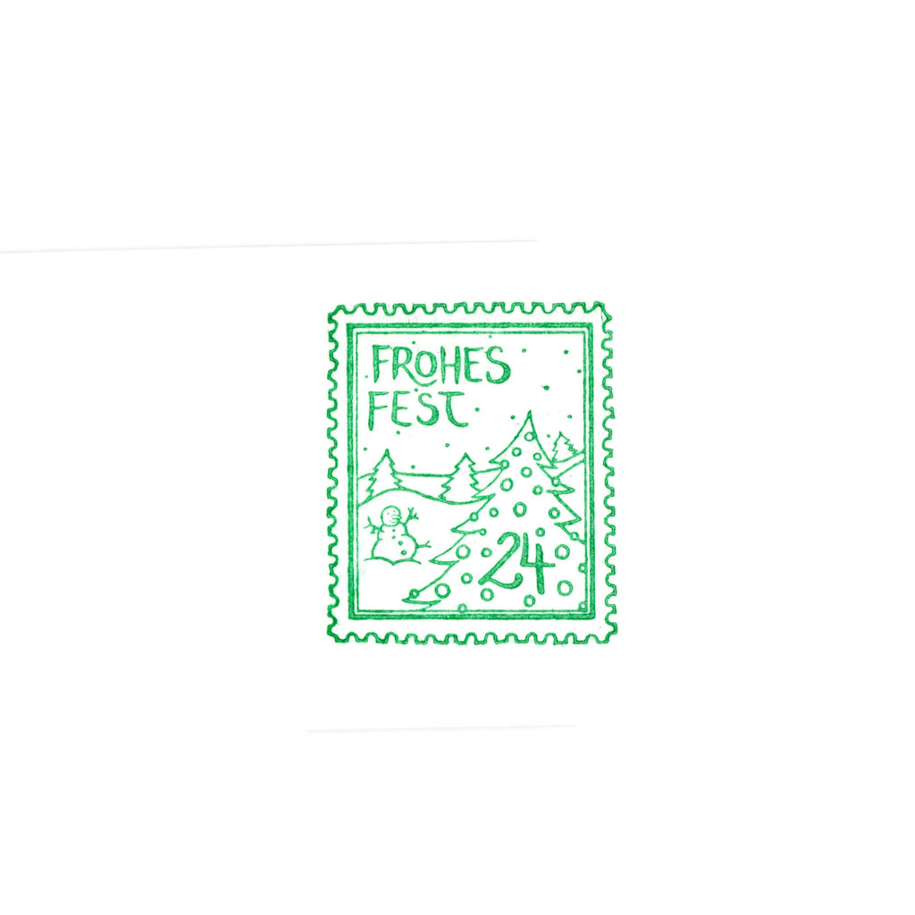 Stempel Briefmarke Frohes Fest
