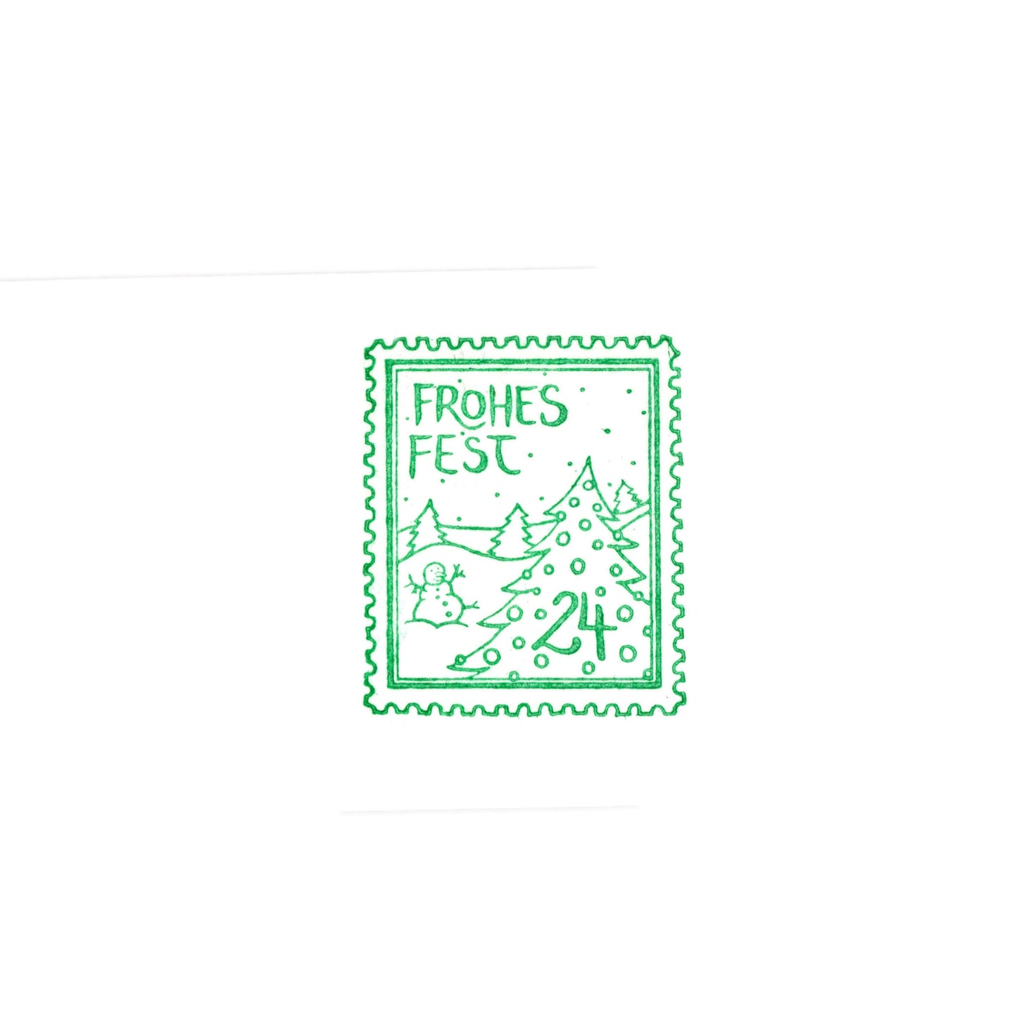Stempel Briefmarke Frohes Fest
