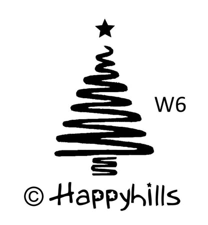 Stempel Tannenbaum mit Stern