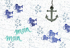 Stempel Fischschwarm