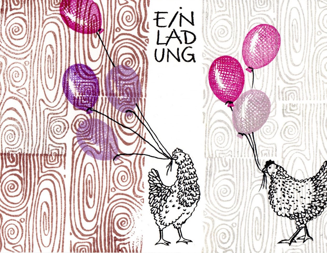 Stempel Hühner Auswahl oder Set