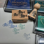 Stempel Fischschwarm