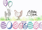 Stempel Frohe Ostern mit Küken